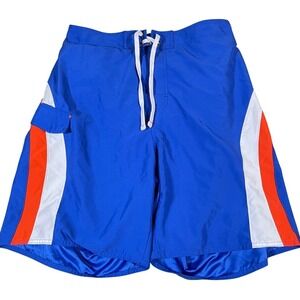 Knights Apparel Florida Gators Swim Trunks Orange‎ White Blue College Beach L
